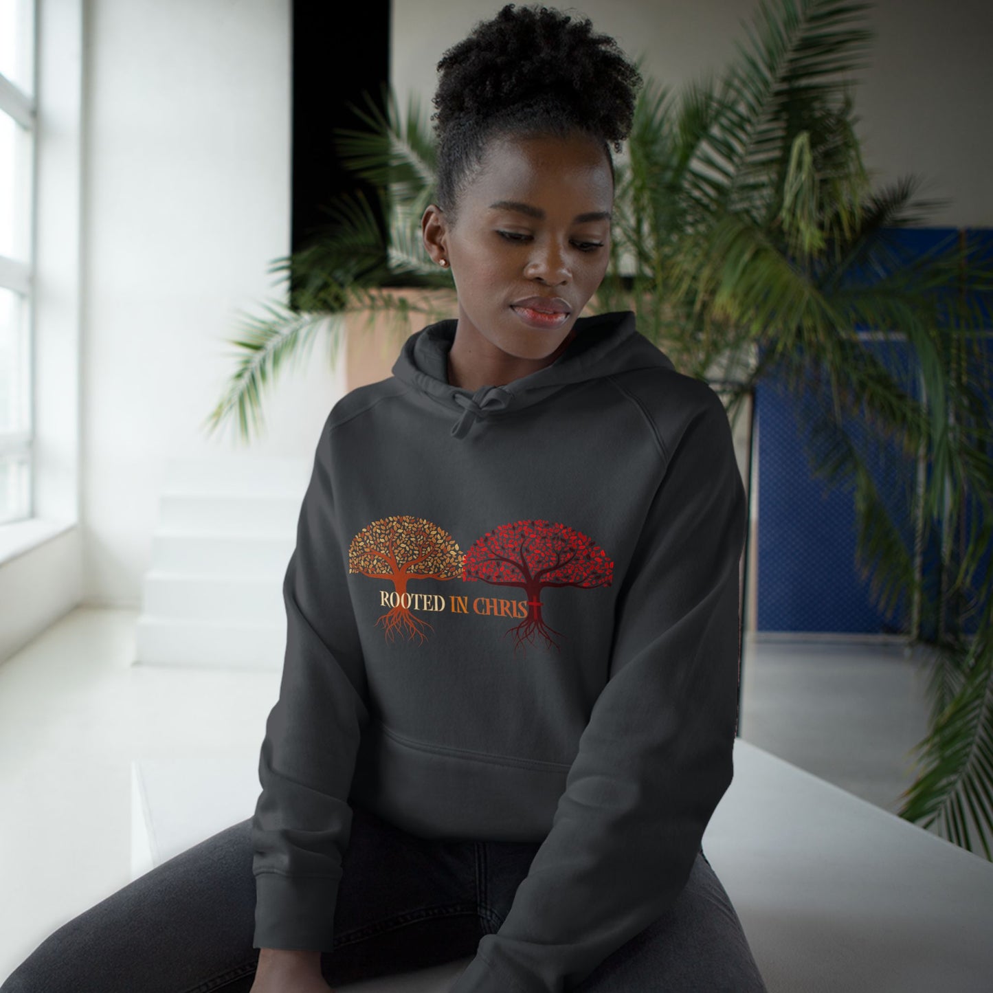 Rooted In Christ, Unisex Hoodie, Inspirational Sweatshirt, Christian Apparel, Fall Fashion