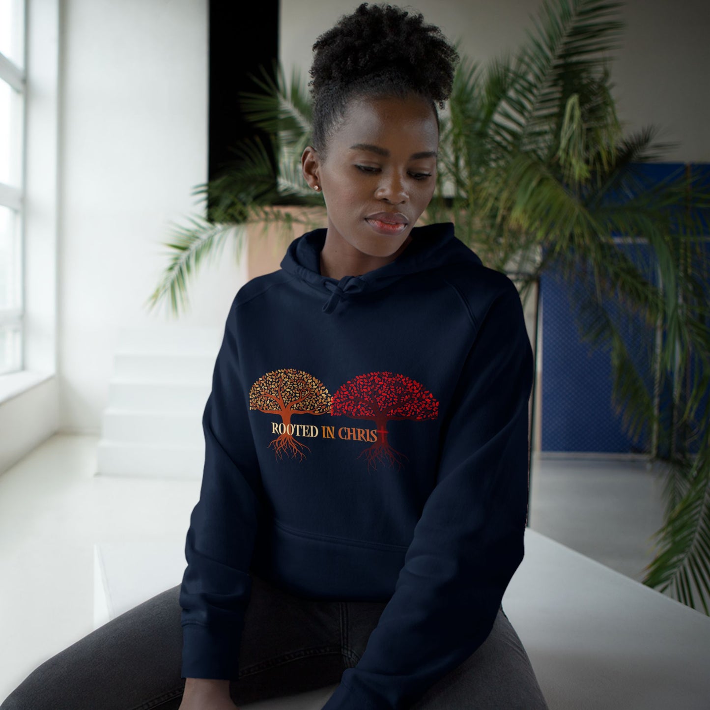 Rooted In Christ, Unisex Hoodie, Inspirational Sweatshirt, Christian Apparel, Fall Fashion