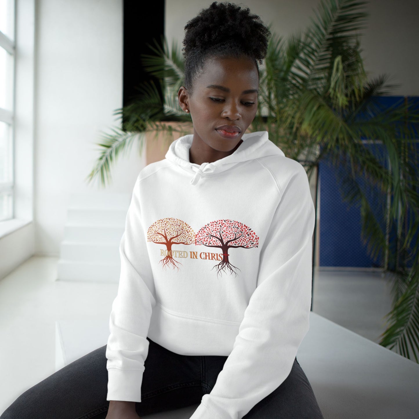 Rooted In Christ, Unisex Hoodie, Inspirational Sweatshirt, Christian Apparel, Fall Fashion