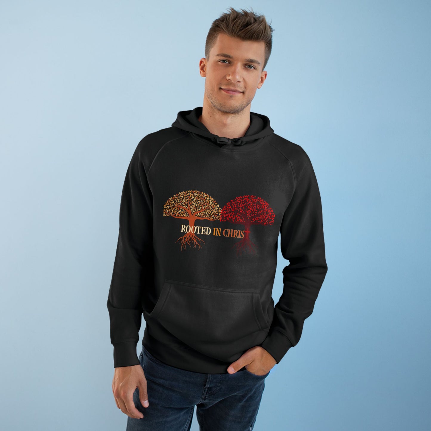 Rooted In Christ, Unisex Hoodie, Inspirational Sweatshirt, Christian Apparel, Fall Fashion