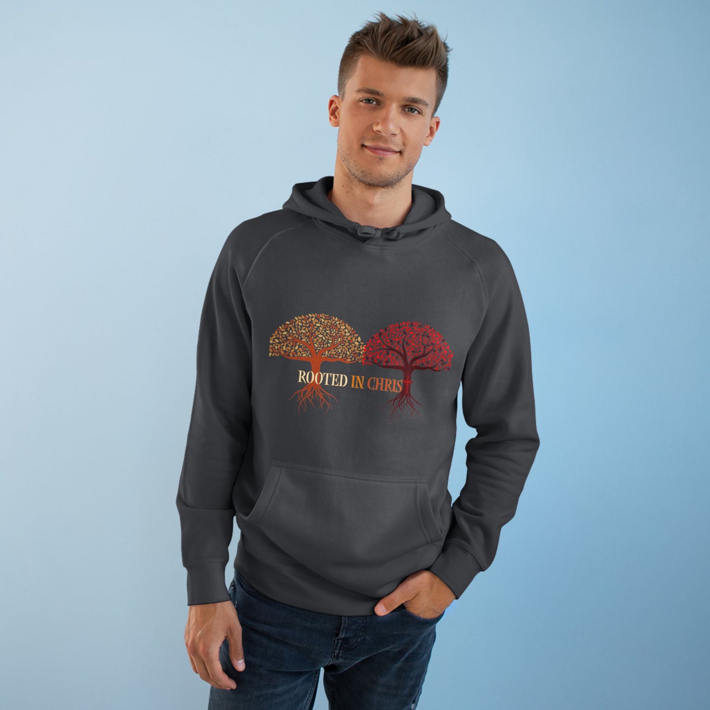 Rooted In Christ, Unisex Hoodie, Inspirational Sweatshirt, Christian Apparel, Fall Fashion
