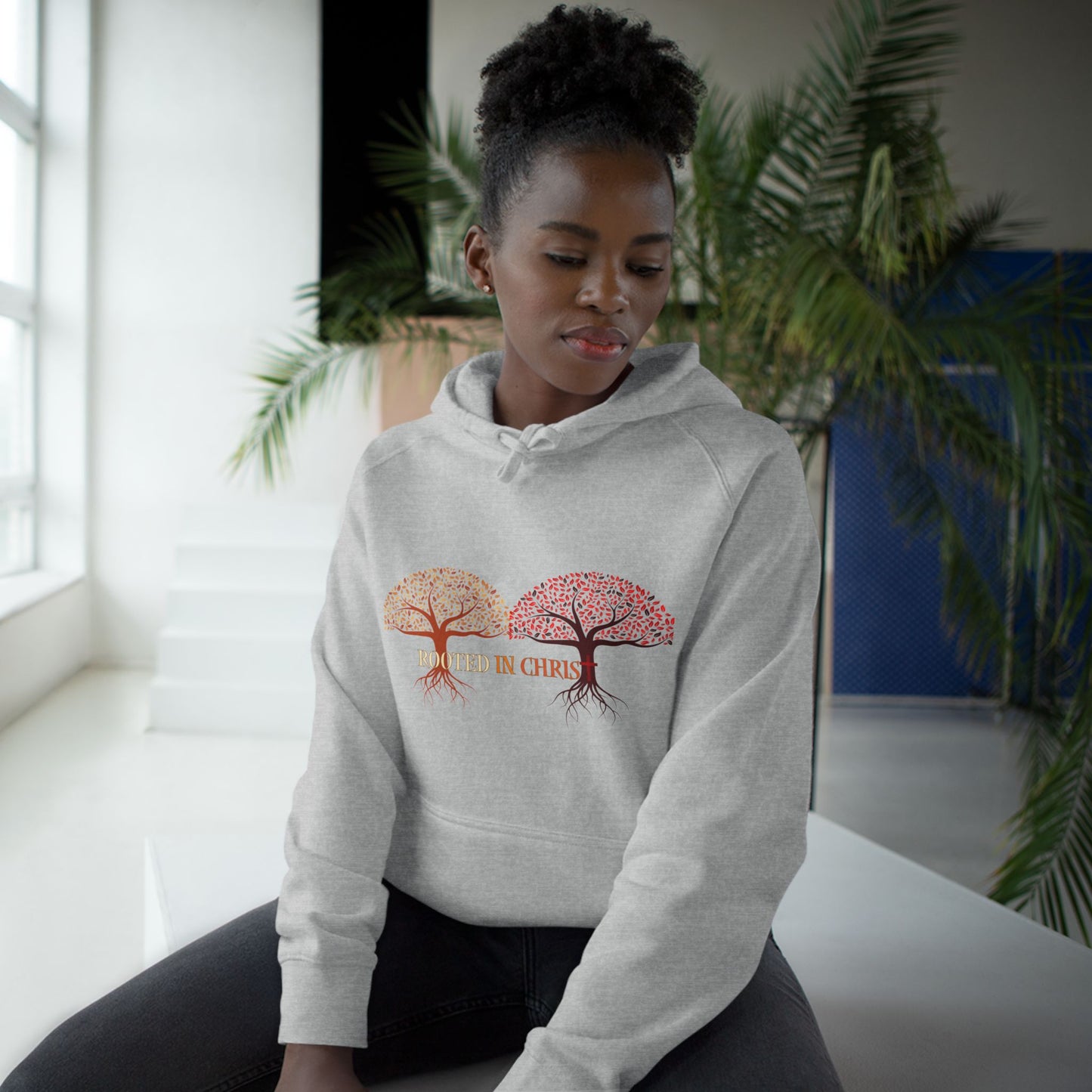 Rooted In Christ, Unisex Hoodie, Inspirational Sweatshirt, Christian Apparel, Fall Fashion