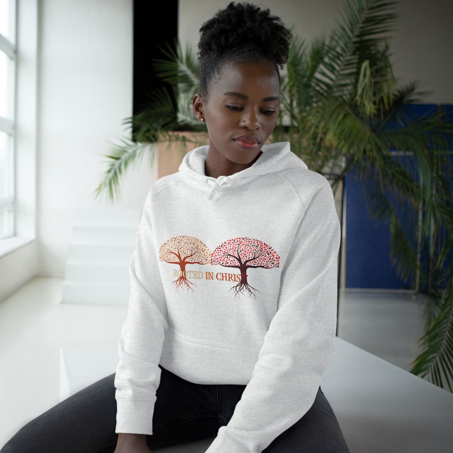 Rooted In Christ, Unisex Hoodie, Inspirational Sweatshirt, Christian Apparel, Fall Fashion