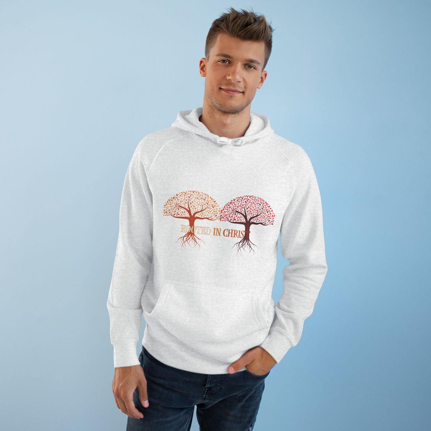 Rooted In Christ, Unisex Hoodie, Inspirational Sweatshirt, Christian Apparel, Fall Fashion
