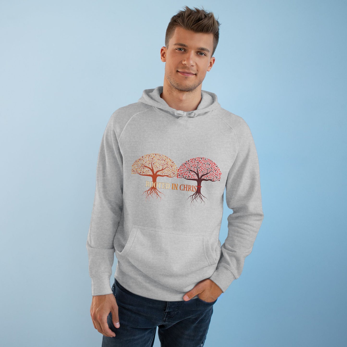 Rooted In Christ, Unisex Hoodie, Inspirational Sweatshirt, Christian Apparel, Fall Fashion