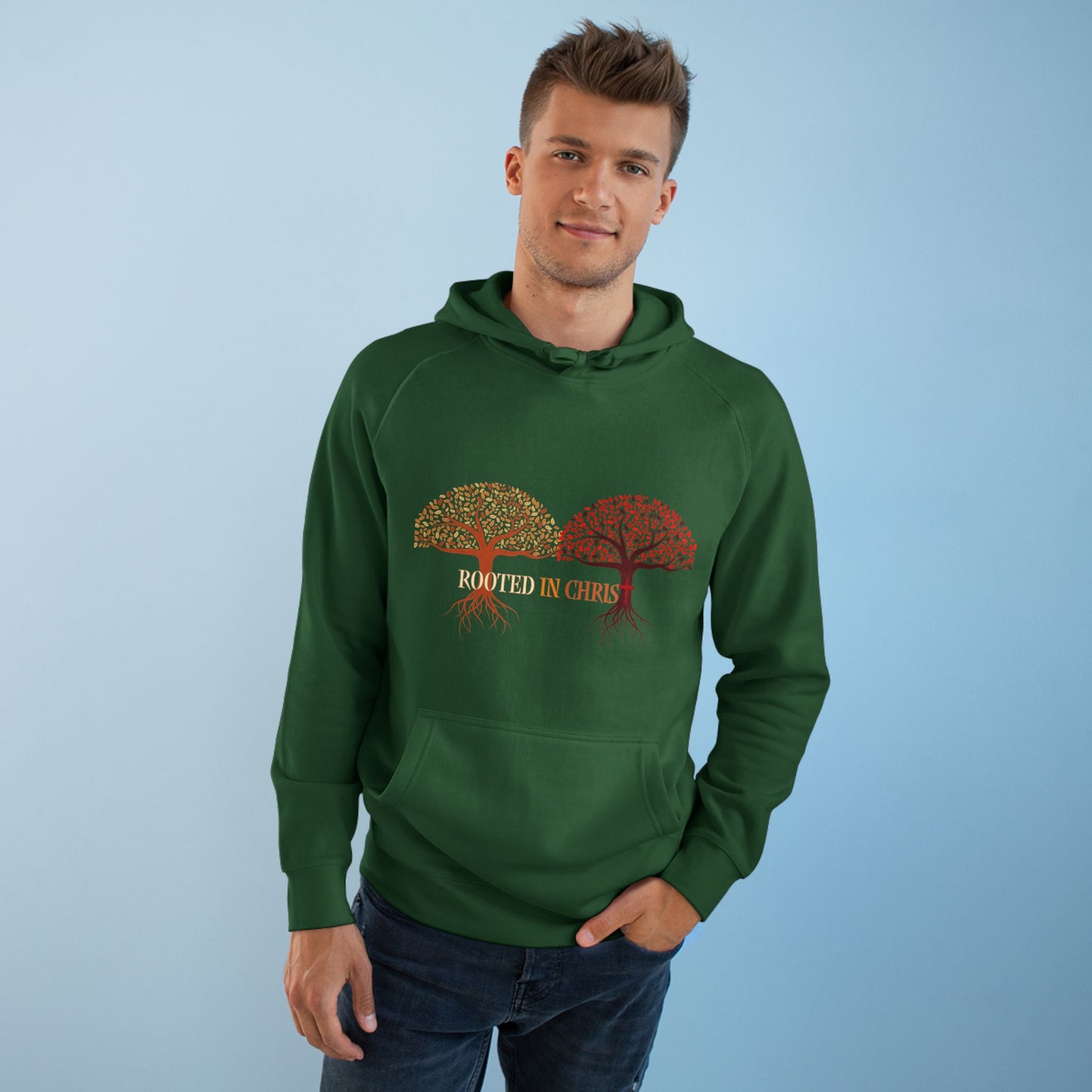 Rooted In Christ, Unisex Hoodie, Inspirational Sweatshirt, Christian Apparel, Fall Fashion
