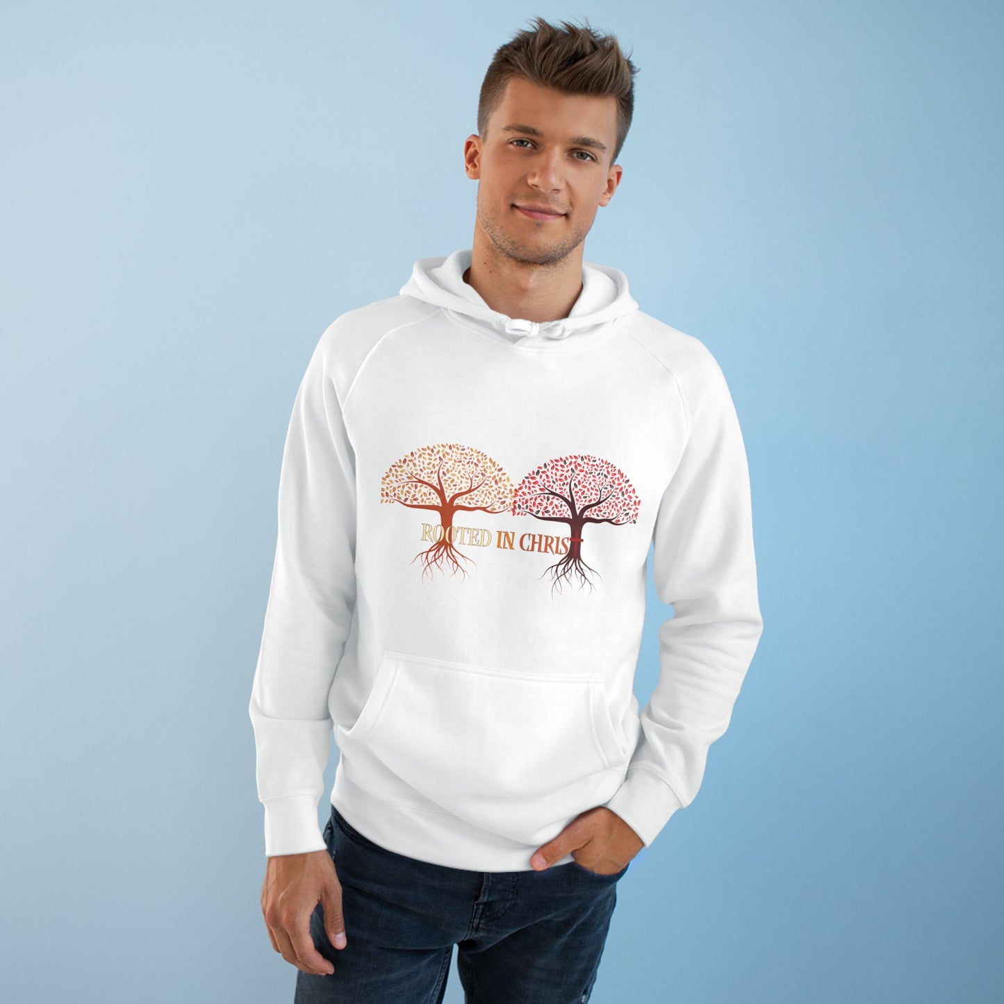 Rooted In Christ, Unisex Hoodie, Inspirational Sweatshirt, Christian Apparel, Fall Fashion