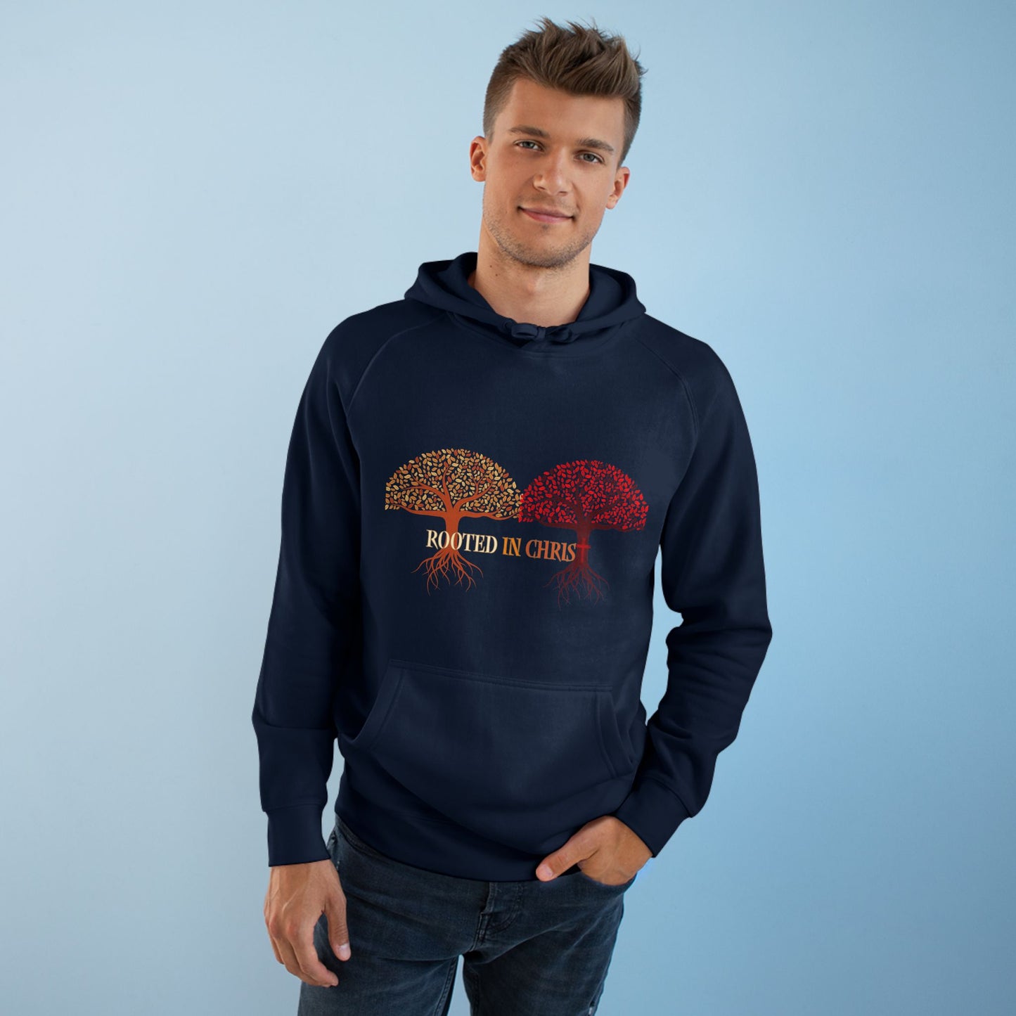 Rooted In Christ, Unisex Hoodie, Inspirational Sweatshirt, Christian Apparel, Fall Fashion