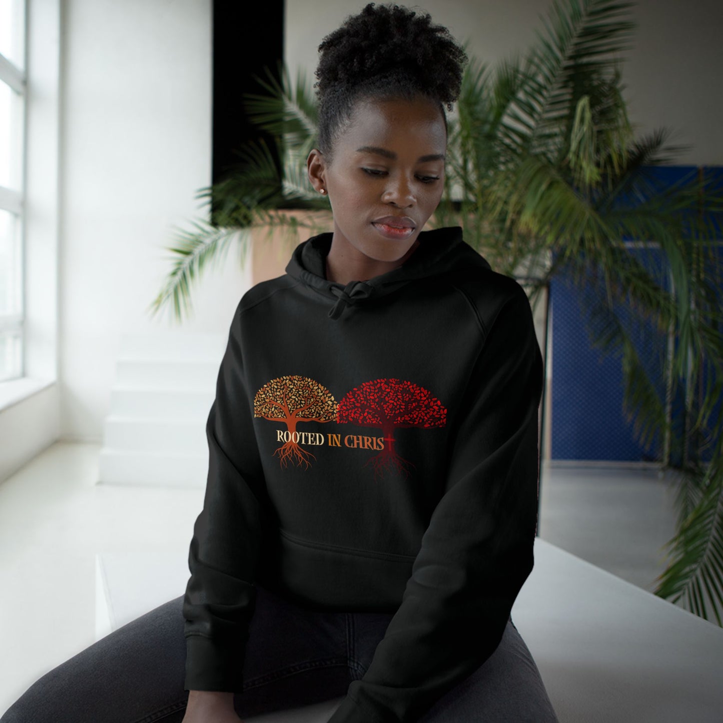 Rooted In Christ, Unisex Hoodie, Inspirational Sweatshirt, Christian Apparel, Fall Fashion