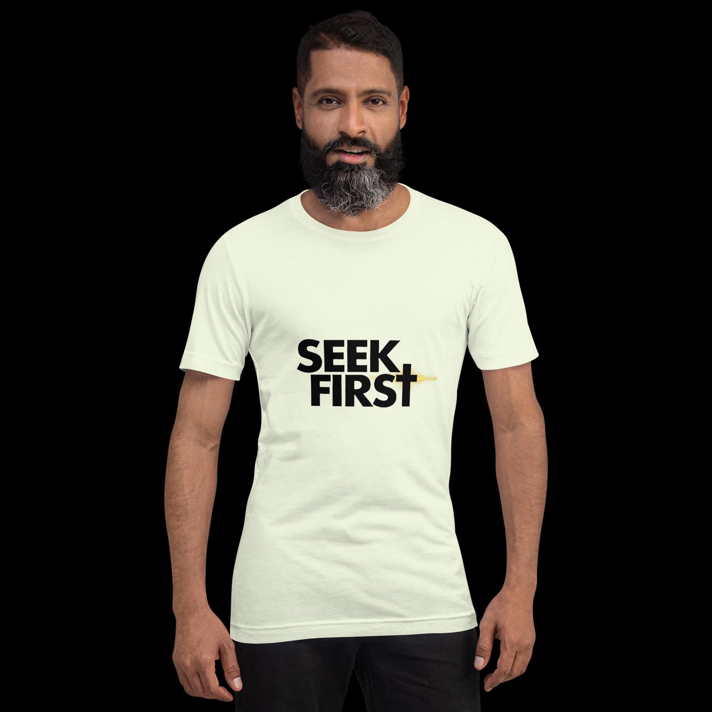 Seek First Black Ellipse (Unisex)