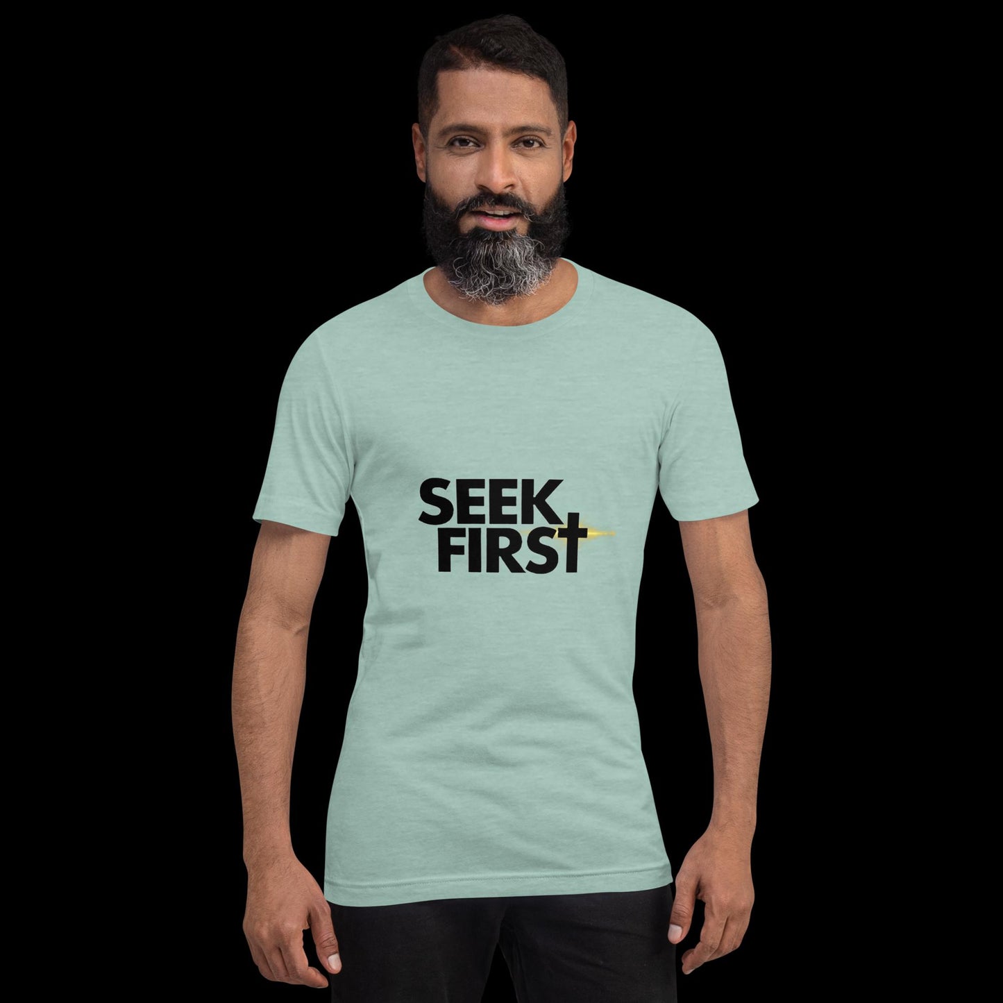 Seek First Black Ellipse (Unisex)
