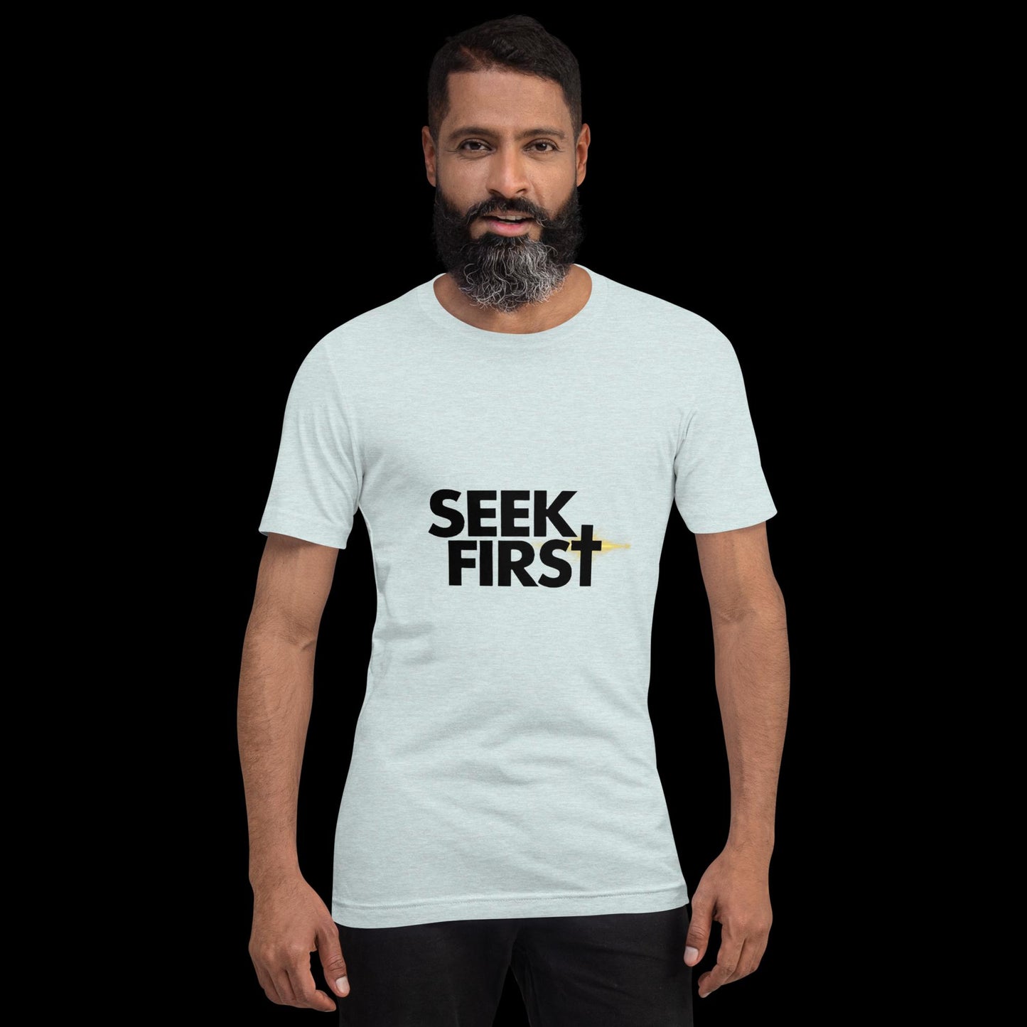Seek First Black Ellipse (Unisex)