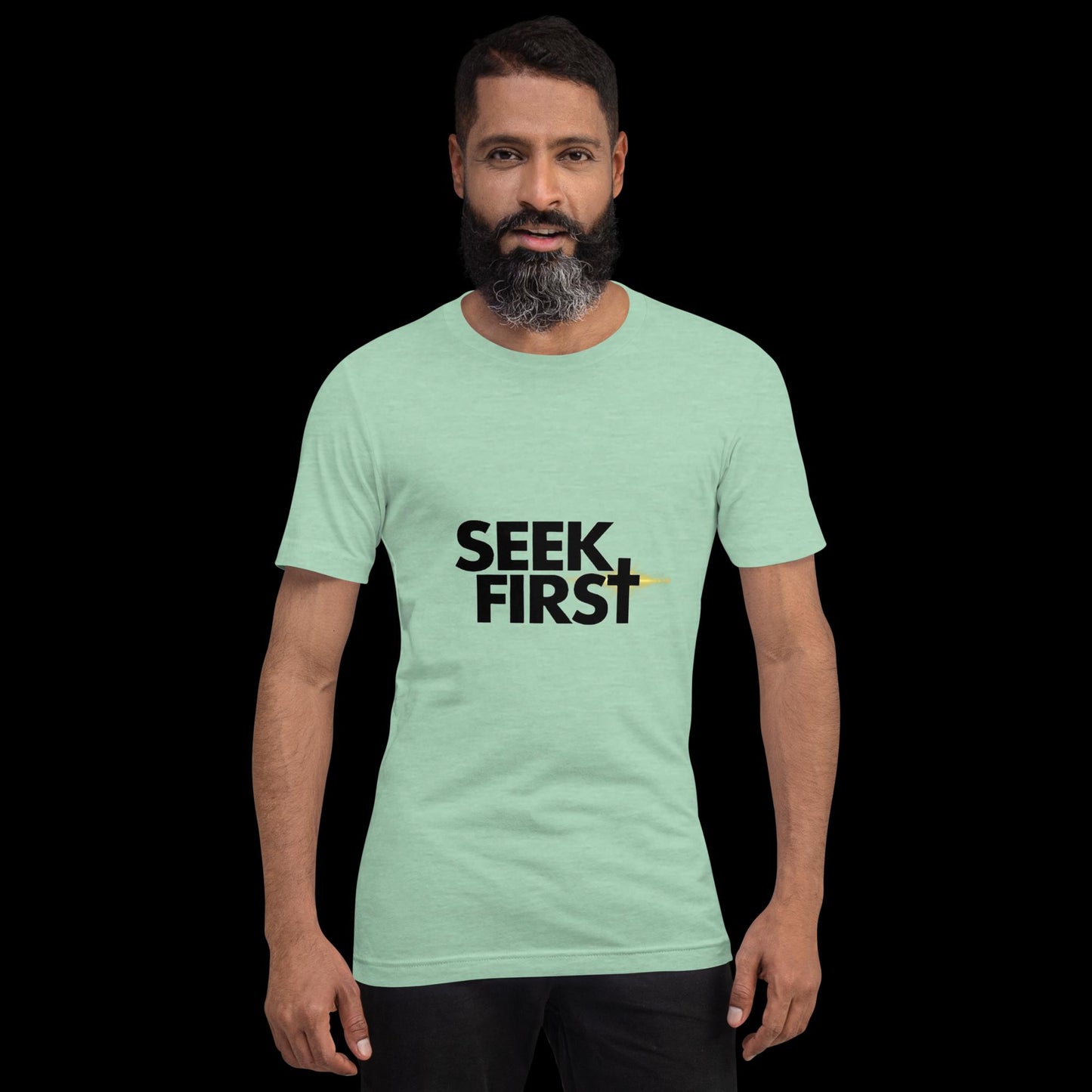 Seek First Black Ellipse (Unisex)