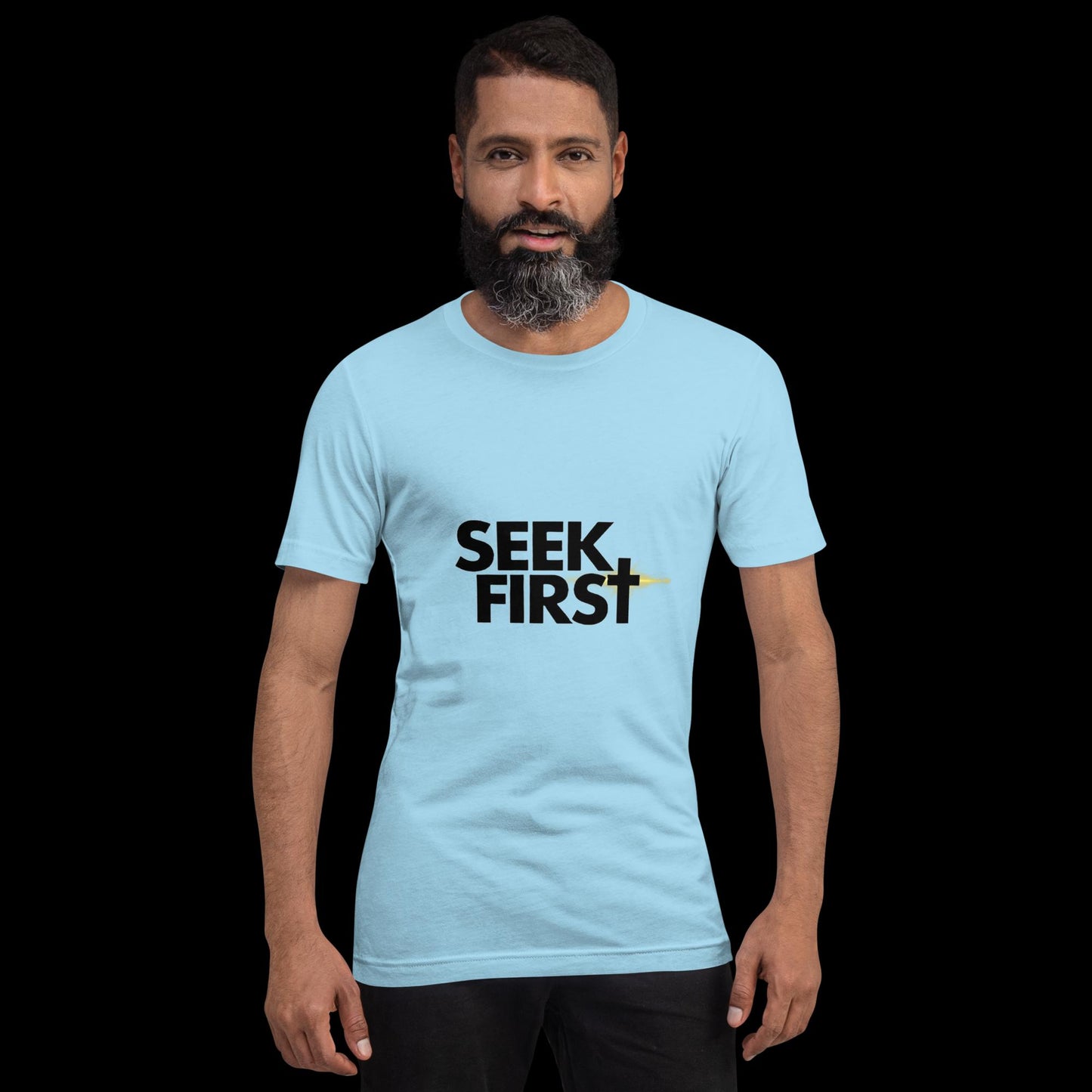 Seek First Black Ellipse (Unisex)