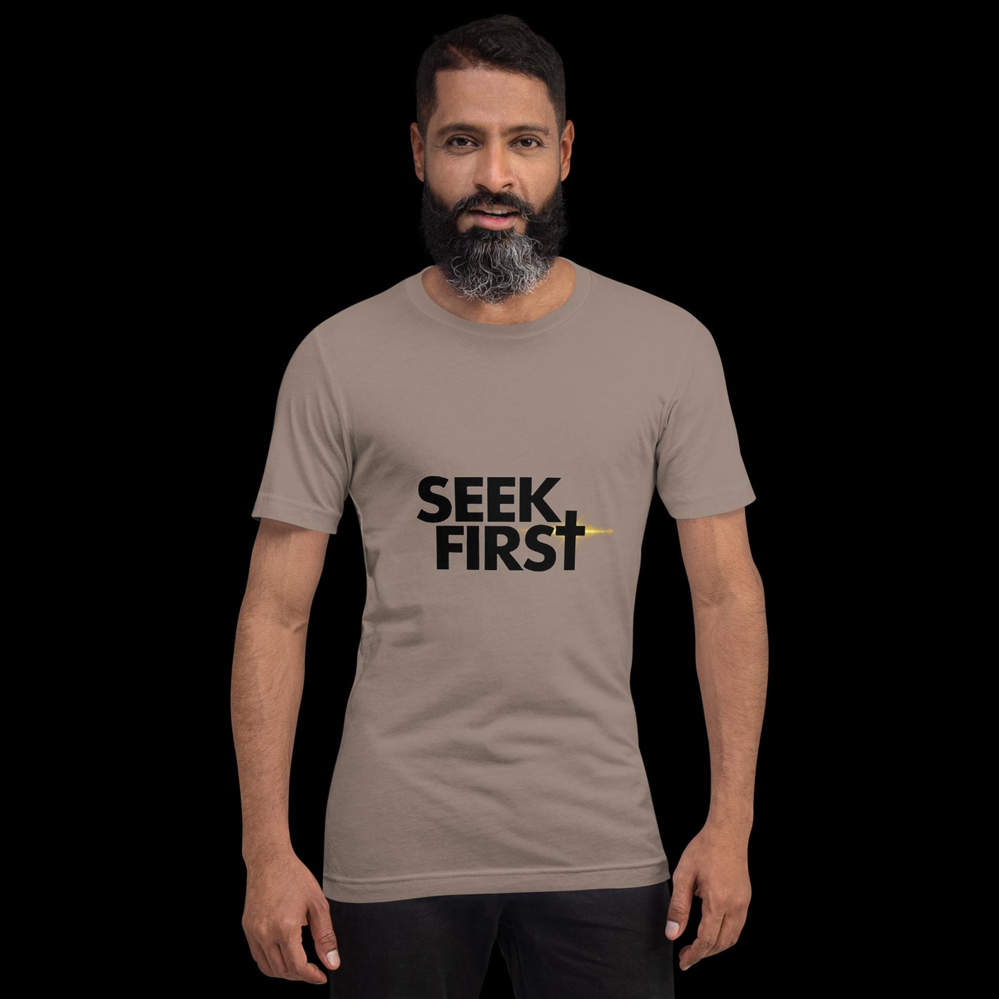 Seek First Black Ellipse (Unisex)