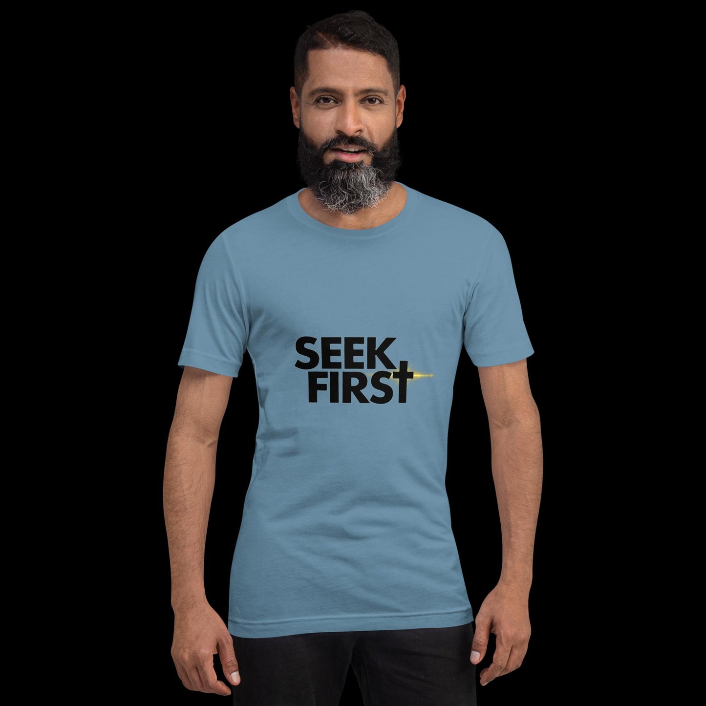 Seek First Black Ellipse (Unisex)