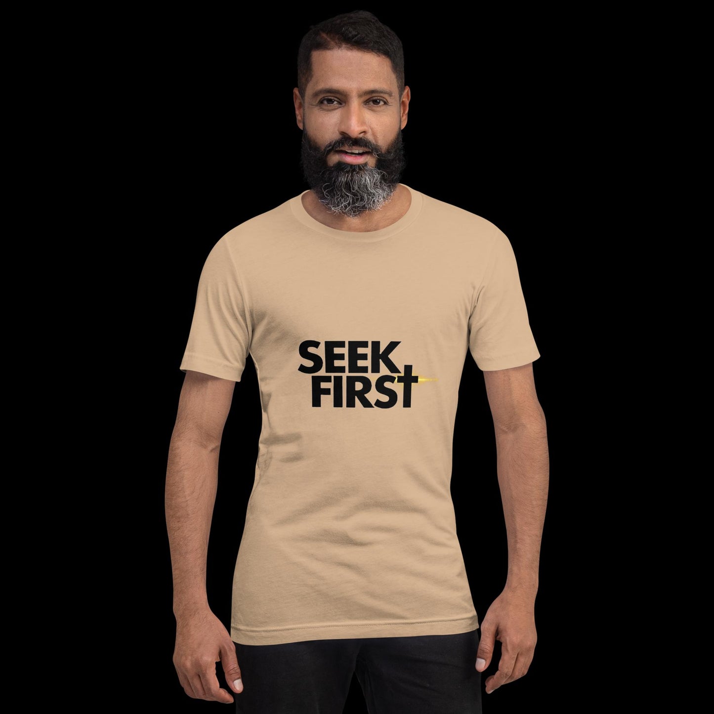 Seek First Black Ellipse (Unisex)