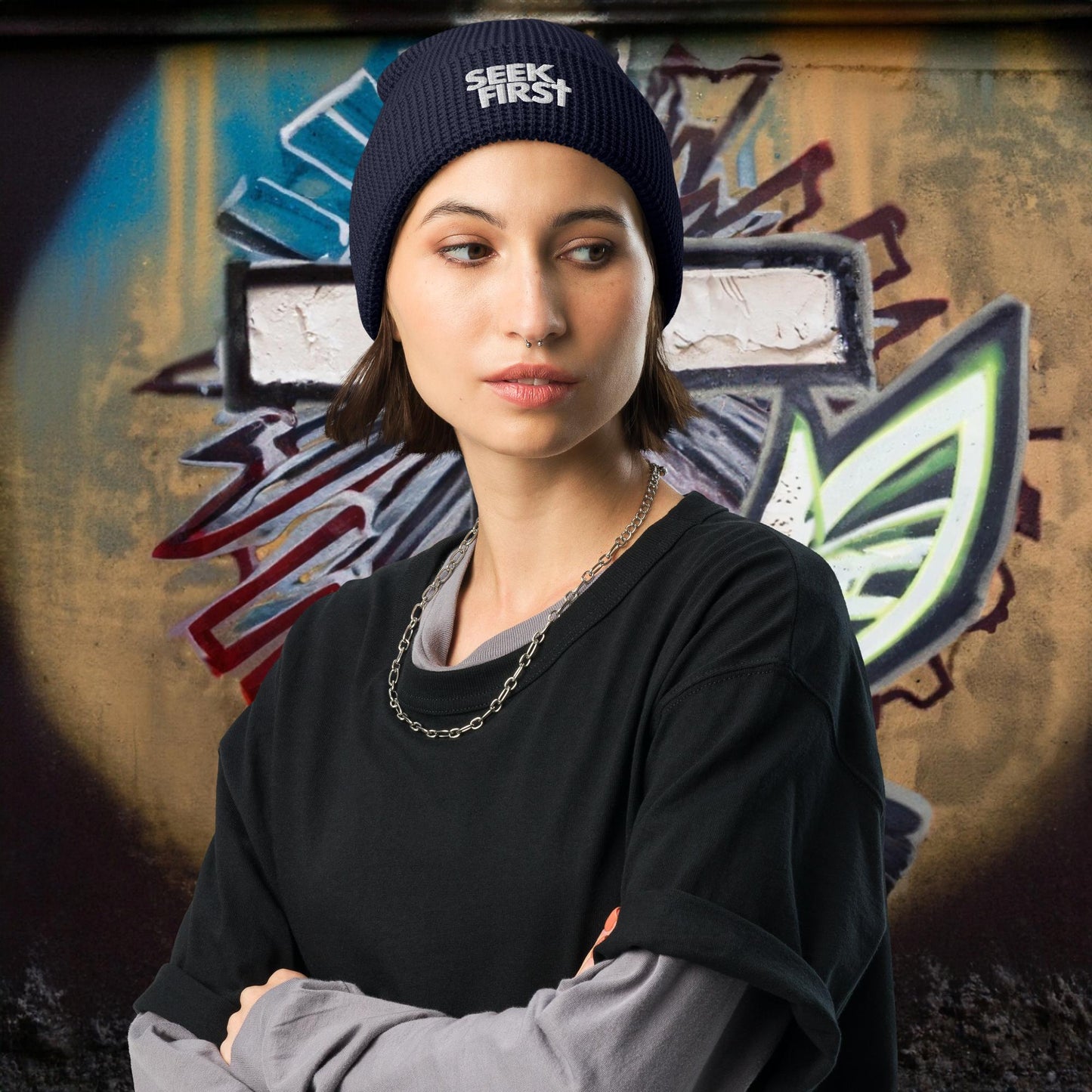 Seek First Waffle Beanie