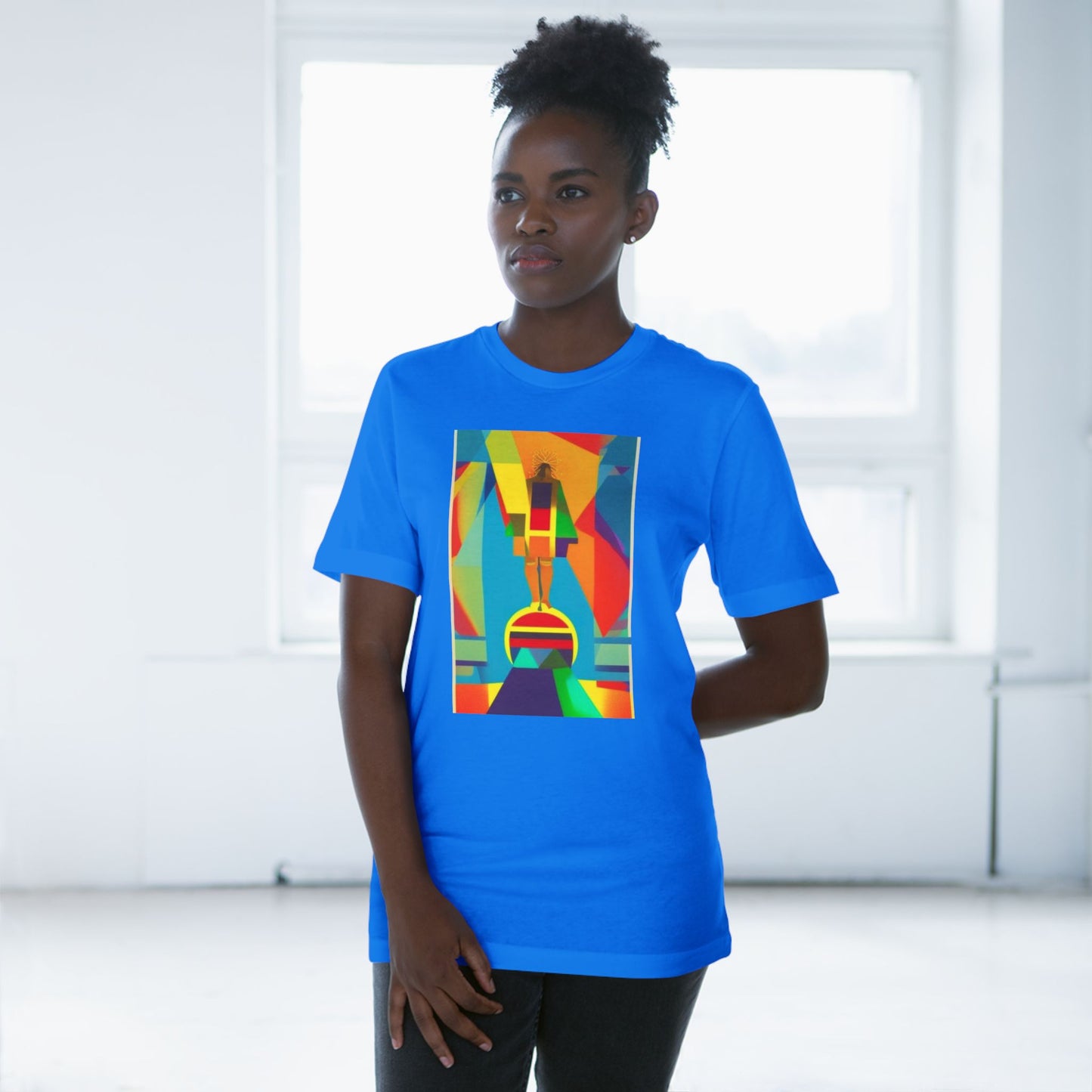 Abstract 1 John 4:4 Unisex Deluxe T-shirt