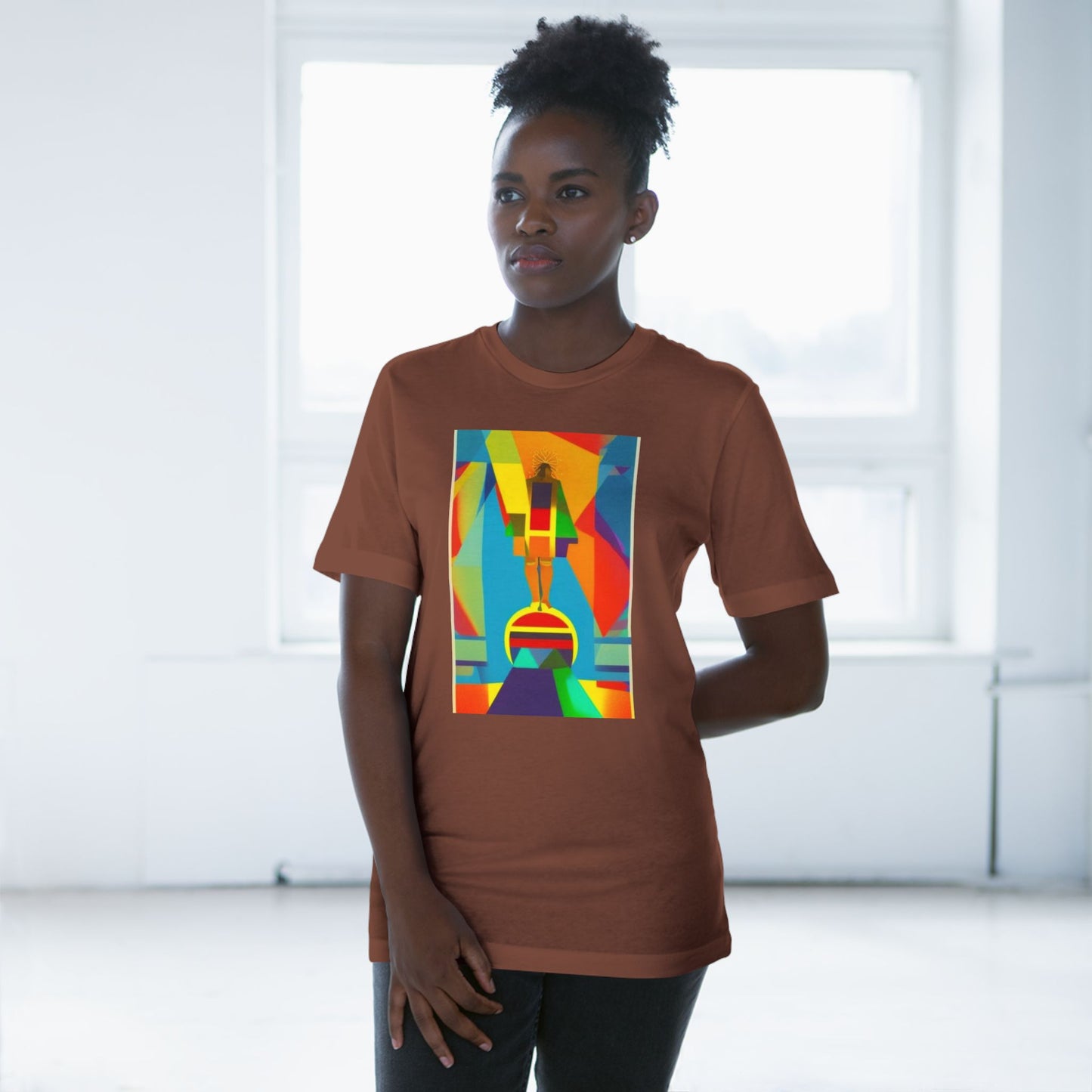 Abstract 1 John 4:4 Unisex Deluxe T-shirt