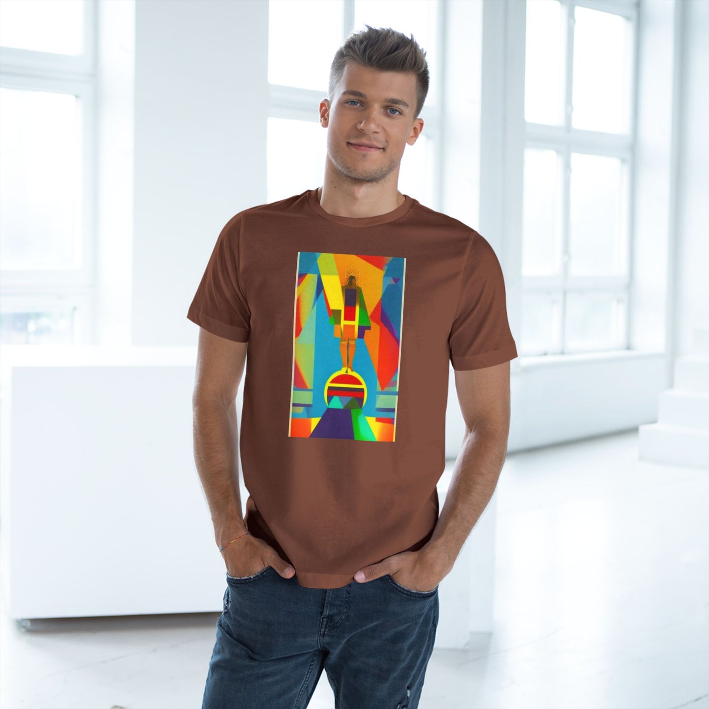 Abstract 1 John 4:4 Unisex Deluxe T-shirt