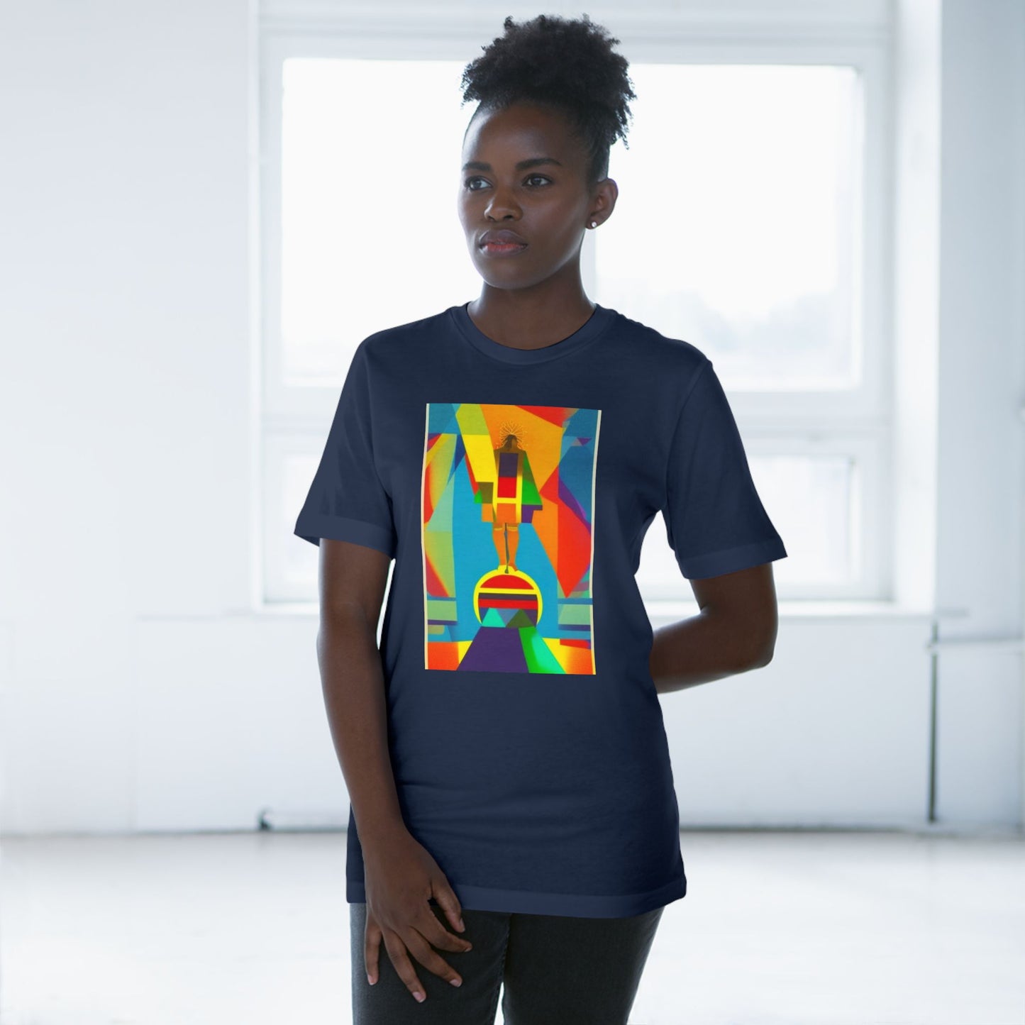 Abstract 1 John 4:4 Unisex Deluxe T-shirt