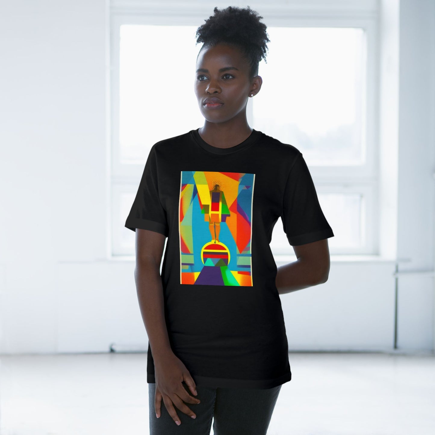 Abstract 1 John 4:4 Unisex Deluxe T-shirt