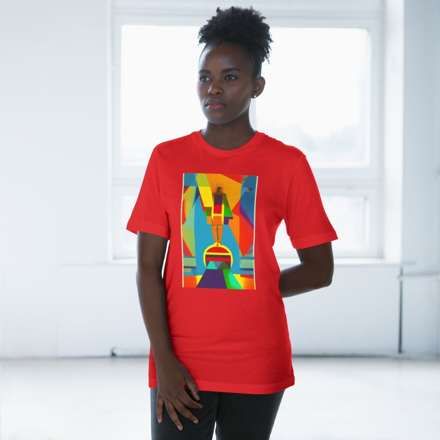 Abstract 1 John 4:4 Unisex Deluxe T-shirt