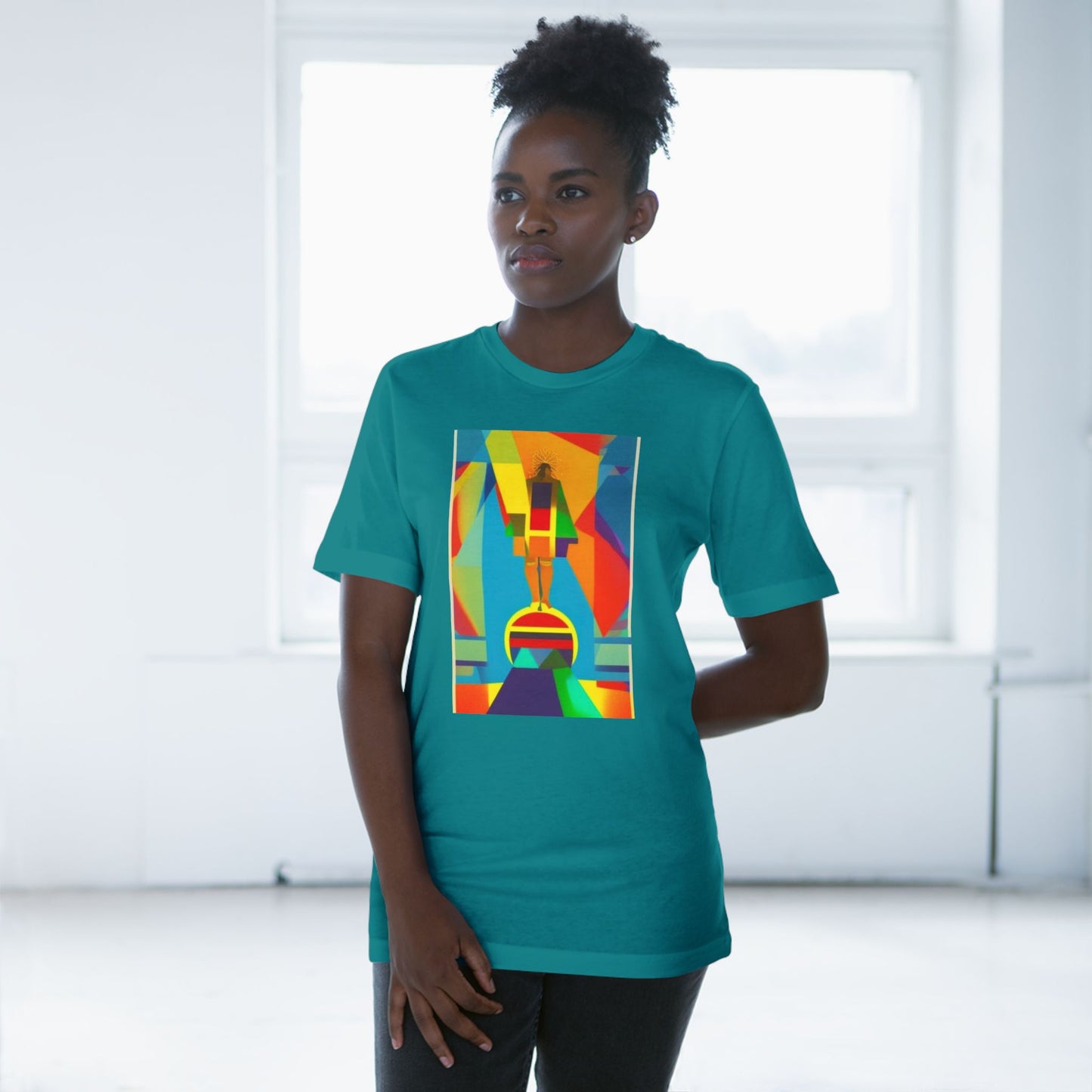 Abstract 1 John 4:4 Unisex Deluxe T-shirt