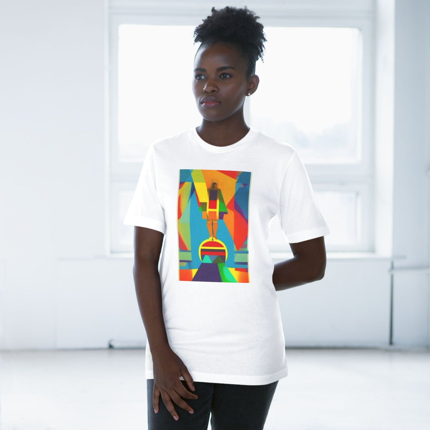 Abstract 1 John 4:4 Unisex Deluxe T-shirt