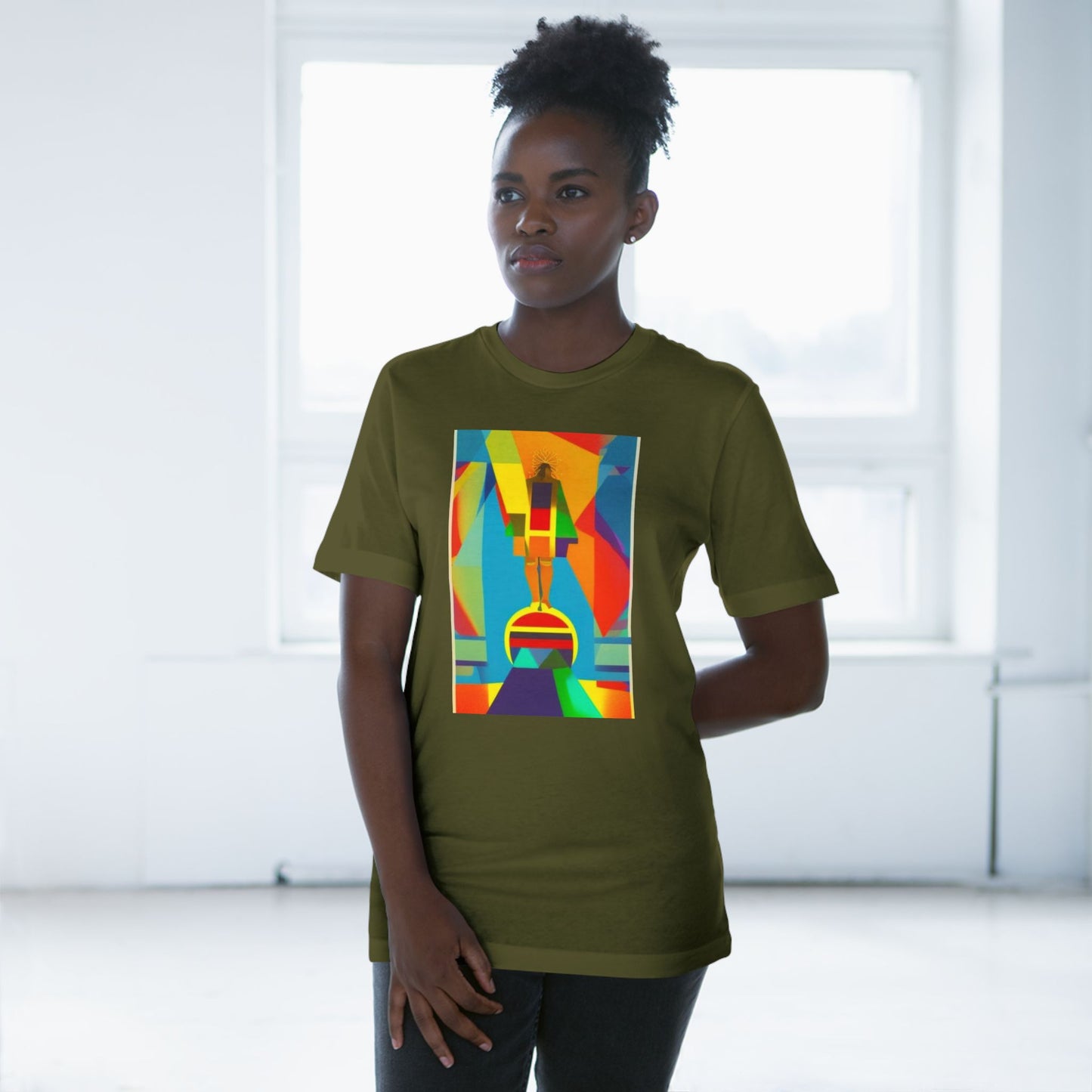 Abstract 1 John 4:4 Unisex Deluxe T-shirt