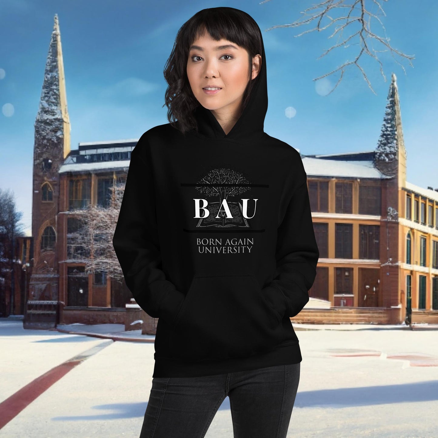 Born Again University (BAU) Hoodie Winter