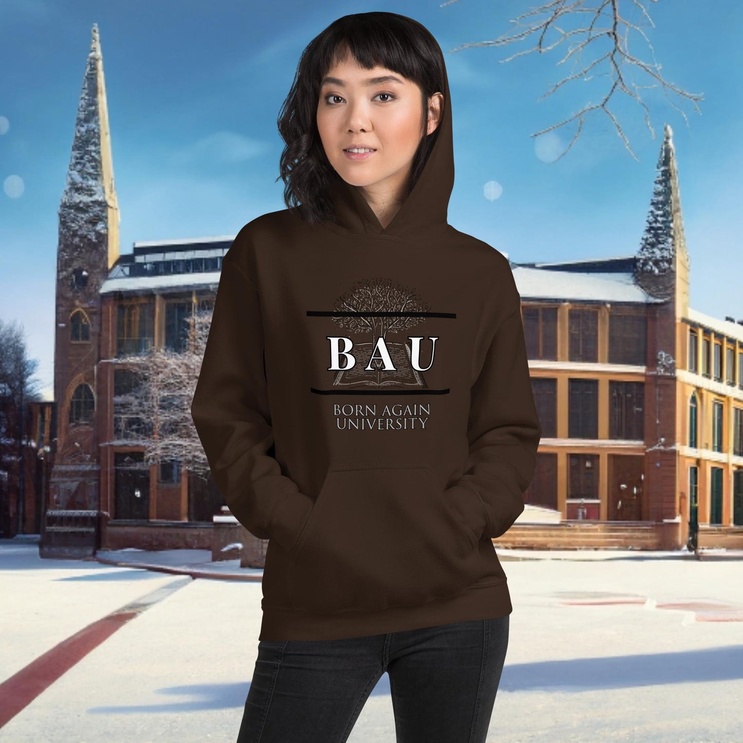 Born Again University (BAU) Hoodie Winter