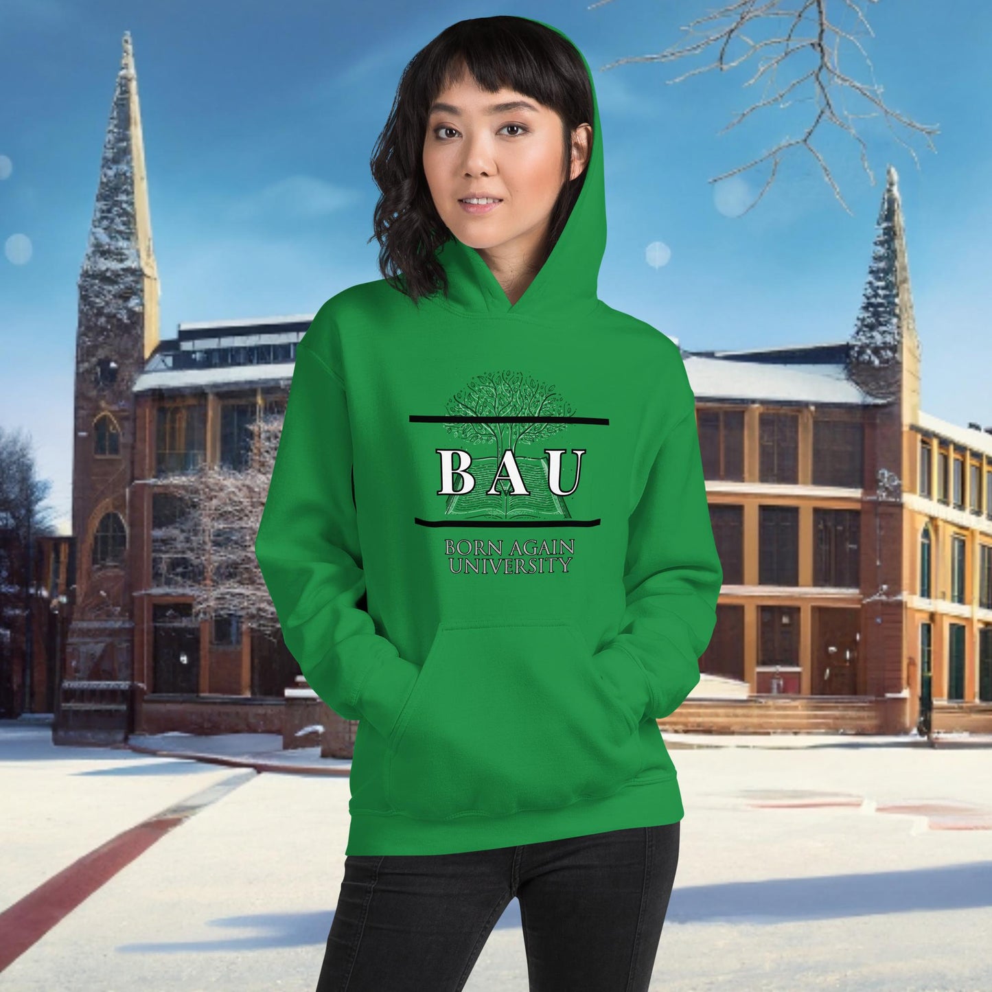 Born Again University (BAU) Hoodie Winter