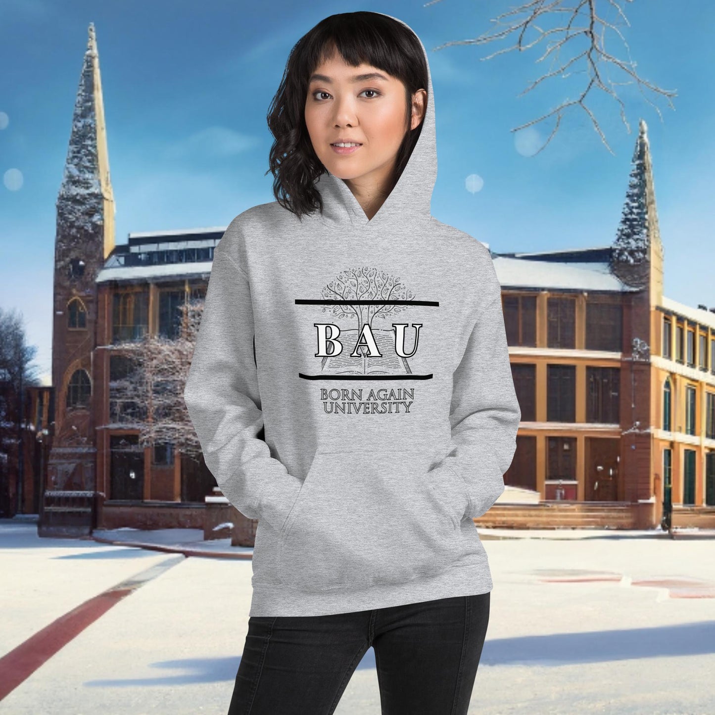 Born Again University (BAU) Hoodie Winter