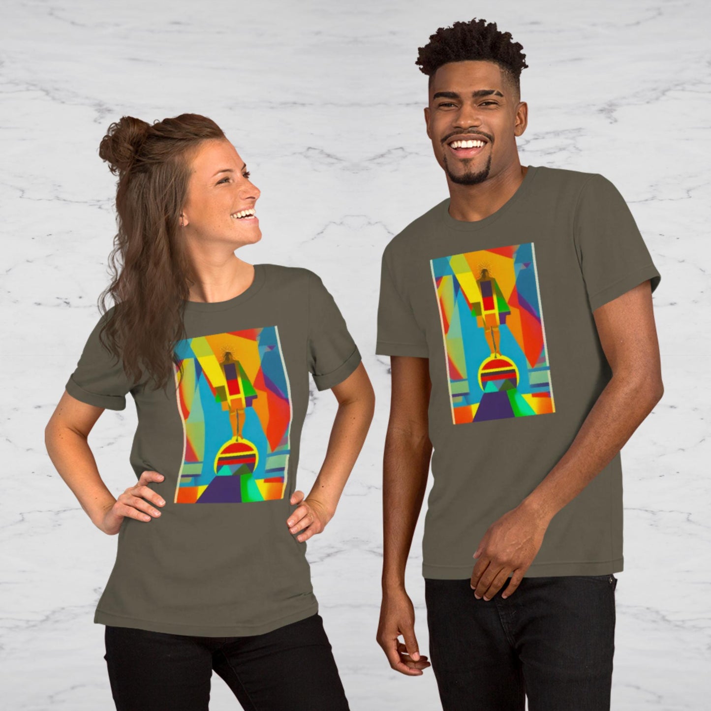 Abstract Greater Is He Graphic Tee