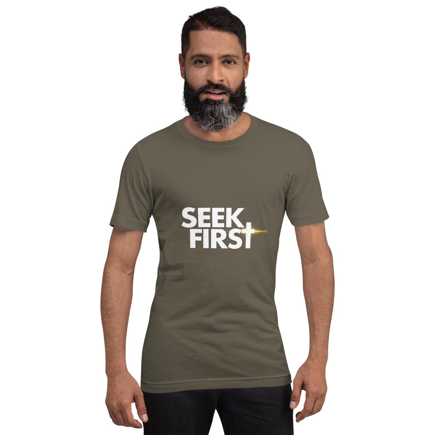 Seek First White Ellipse (Unisex)