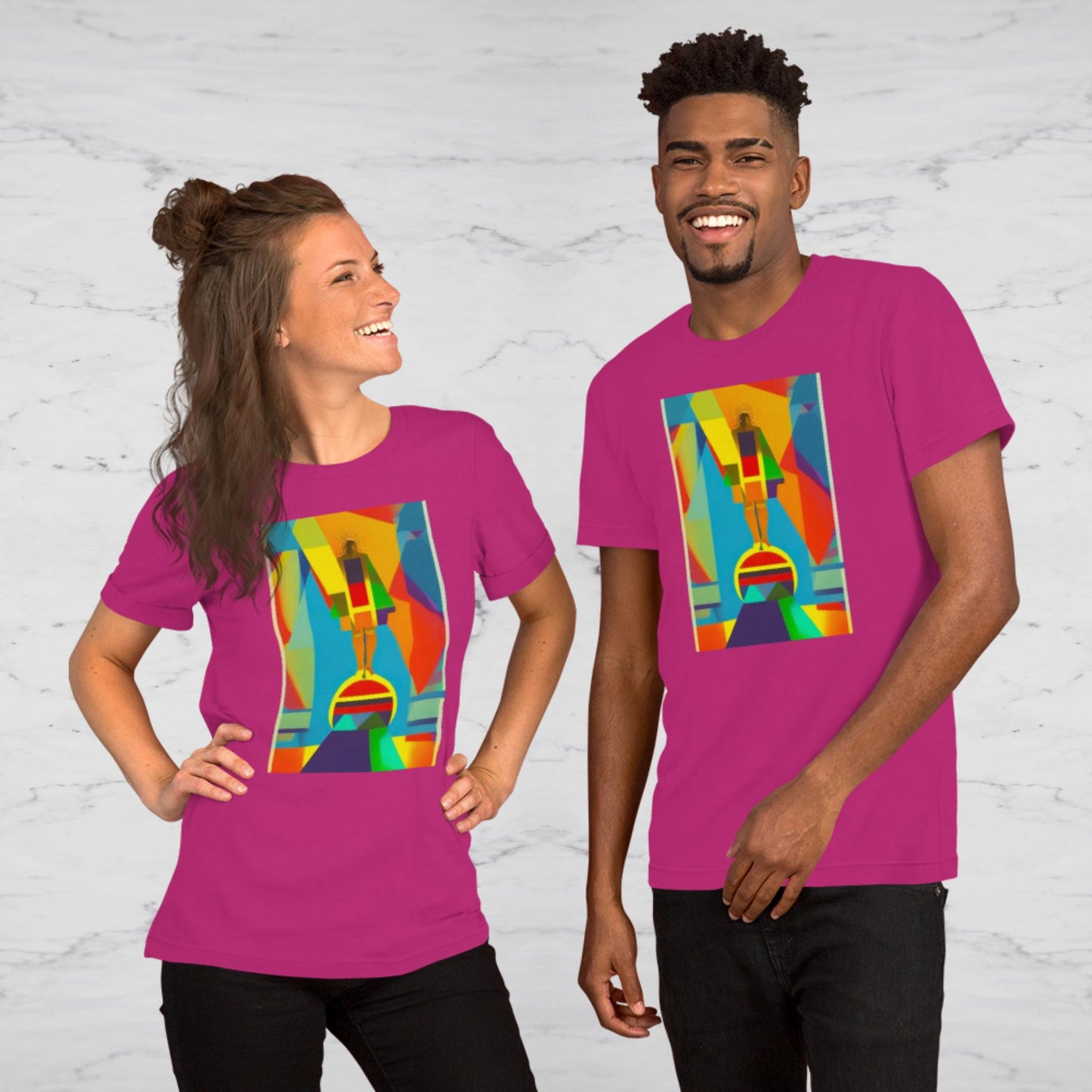 Abstract Greater Is He Graphic Tee