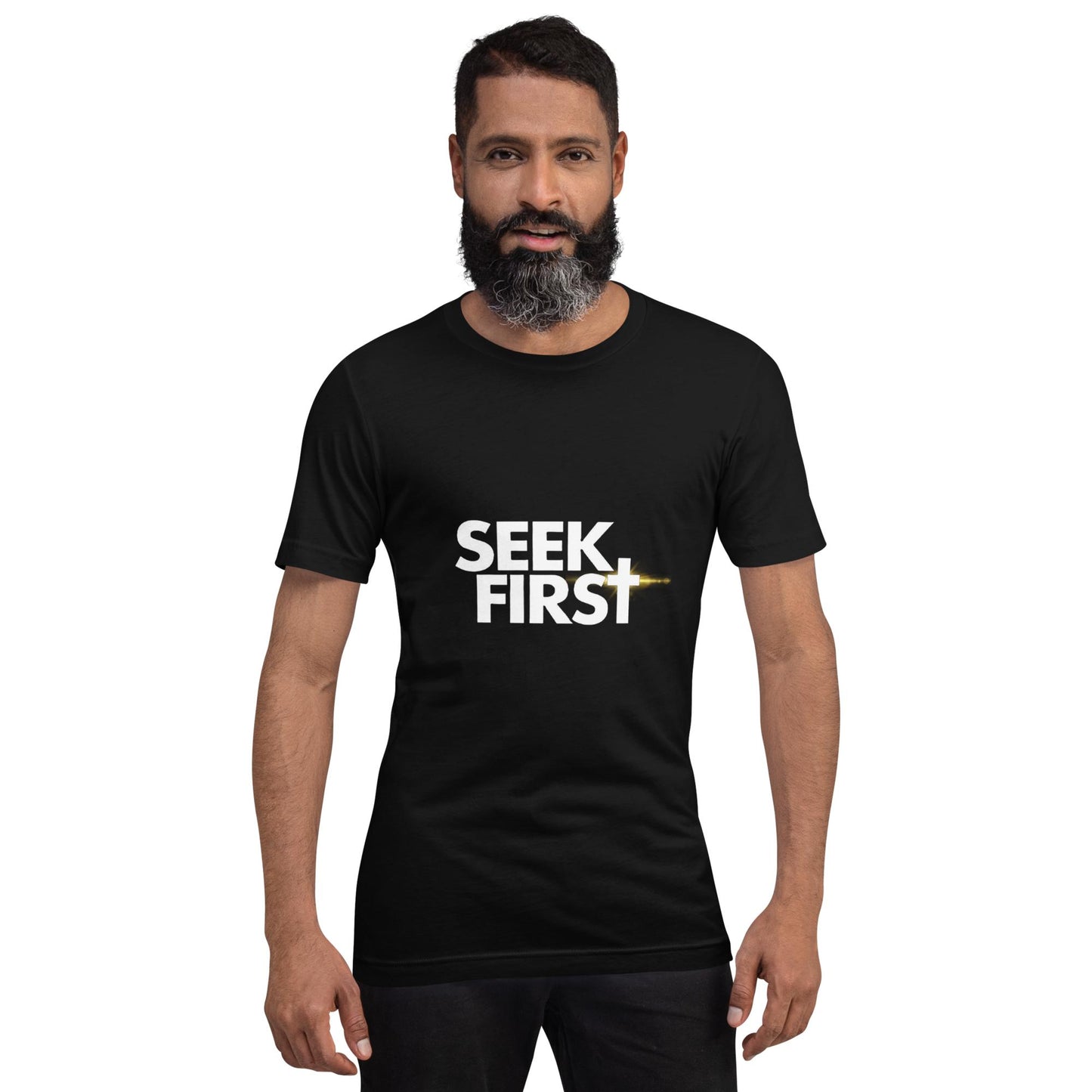 Seek First White Ellipse (Unisex)