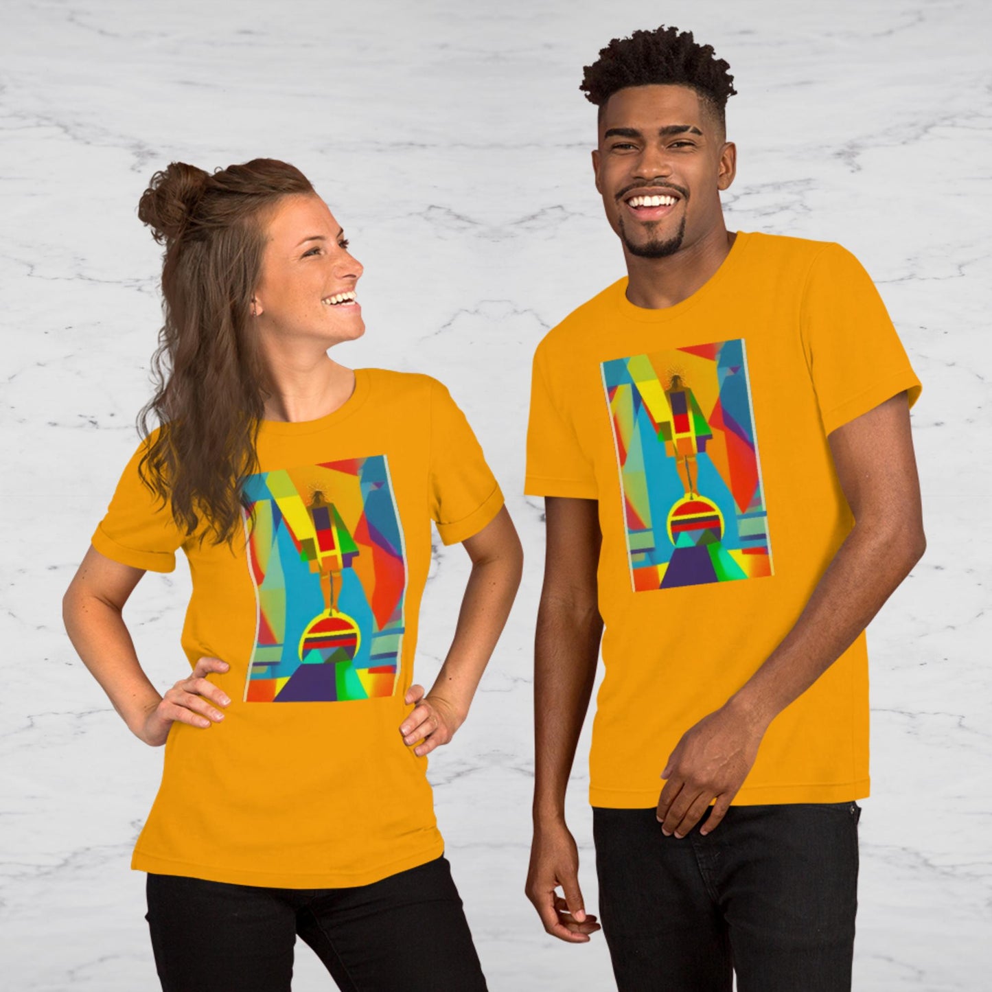 Abstract Greater Is He Graphic Tee