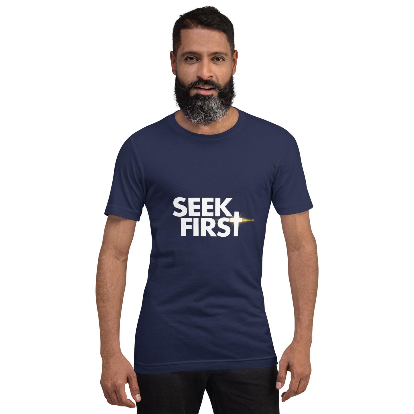 Seek First White Ellipse (Unisex)