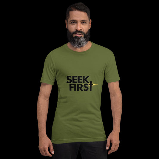 Seek First Black Ellipse (Unisex)