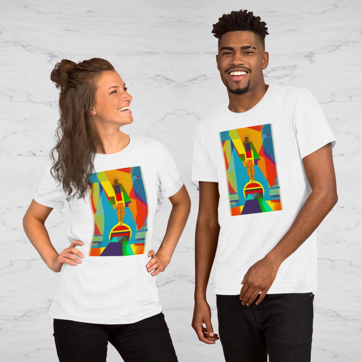 Abstract Greater Is He Graphic Tee