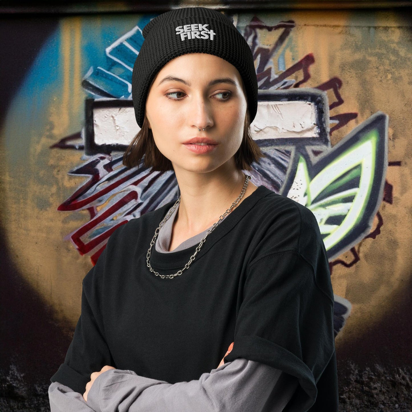 Seek First Waffle Beanie